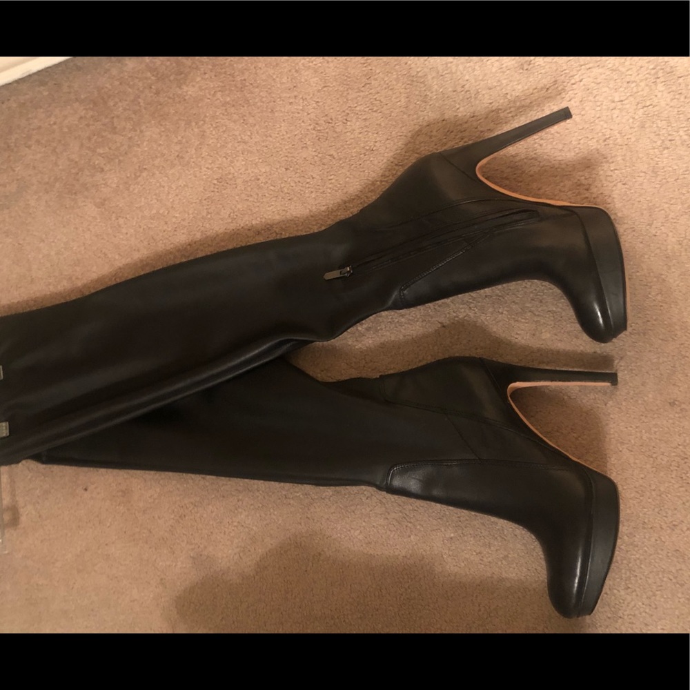 Over the knee platform boots